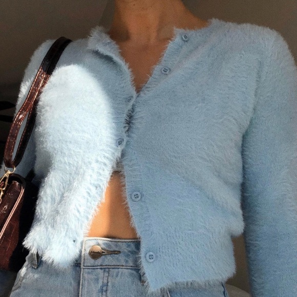 Princess Polly Fuzzy Cardi - Picture 1 of 3